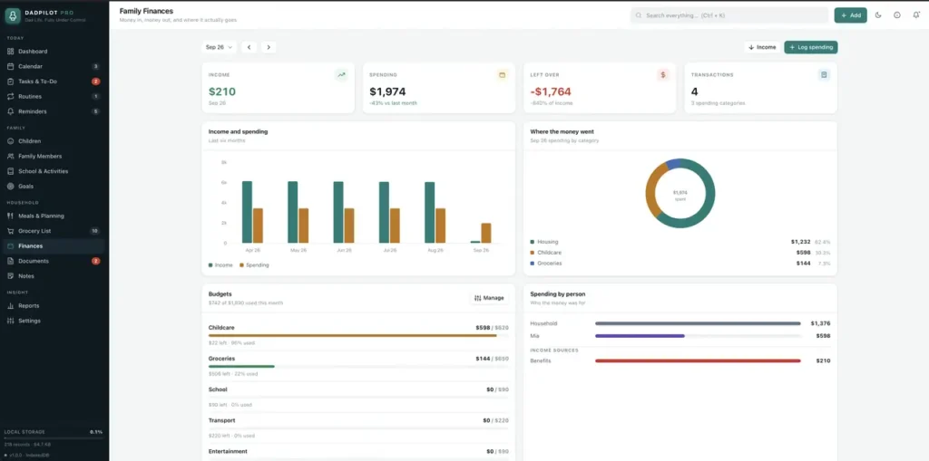 DadPilot Pro — a screen from the app