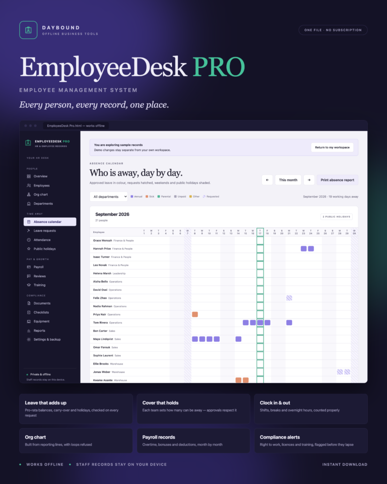 EmployeeDesk Pro