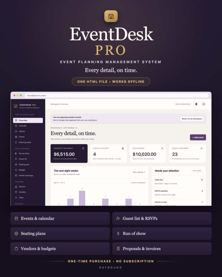 EventDesk Pro