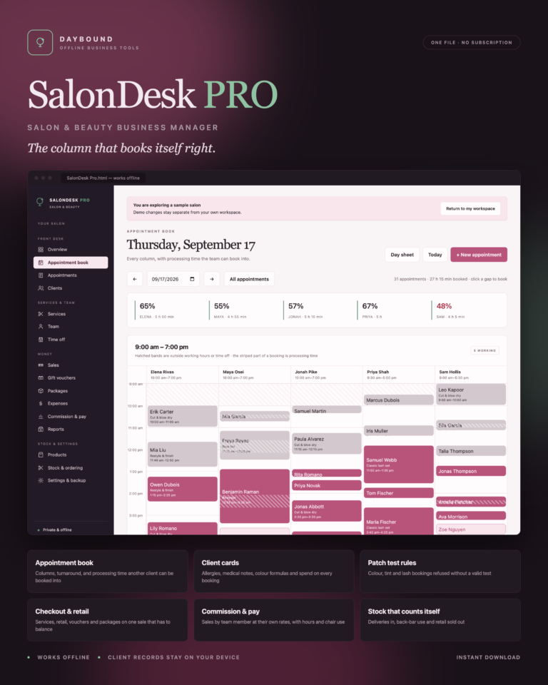 SalonDesk Pro