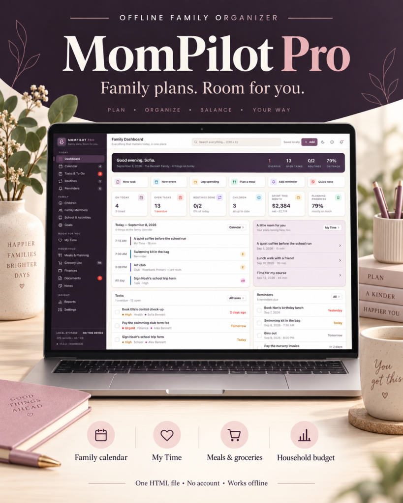 MomPilot Pro + DadPilot Pro Family Pack - a screen from the app